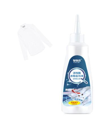 Active Enzyme Clothing Stain Remover Garment Stubborn Stain Cleaner Oil Remover Active Enzyme Laundry Stain Remover Clothing Quick Laundry Dry Cleaner (1pcs-b)