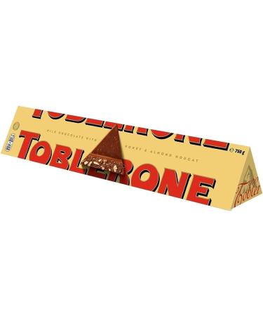 Toblerone Swiss Milk Chocolate with Honey and Almond Nougat 750g (26.5oz)