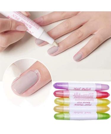 4 Pack Nail Art Gel Nail Polish Remover Pen Clean Nail Polish Corrector with 3 Tips Newest