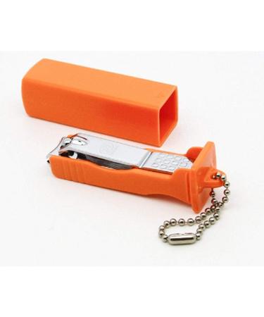 Nail Clipper Adult Nail Scissors Carbon Steel Orange Nail Scissors 63mm Storage Sleeve Design - Buy Online on GoSupps.com