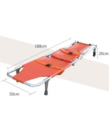 Foldable Stretcher Aluminum Alloy Medical Emergency Bed Transfer Tables with Seat and Wheels/Simple Ambulance Stretcher Cart - Buy Online on GoSupps.com