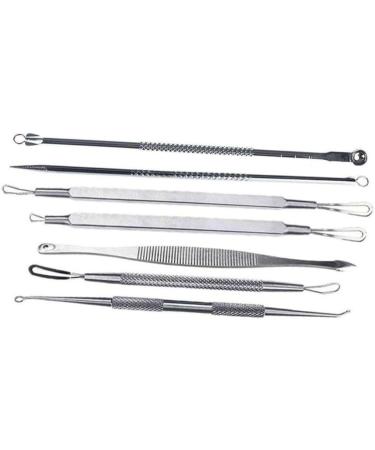 NOLITOY 7pcs Blackhead Extractor Blackhead Removal Comedone Extractor Tool Stainless Steel - Buy Online on GoSupps.com