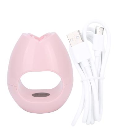 LIZEALUCKY Mini Nail Dryer Lamp USB Portable Single Finger UV Gel Nail Curing Lamp Manicure Tools Small and Convenient You Can Do Manicure Anytime Anywhere with One Hand (Rosa)