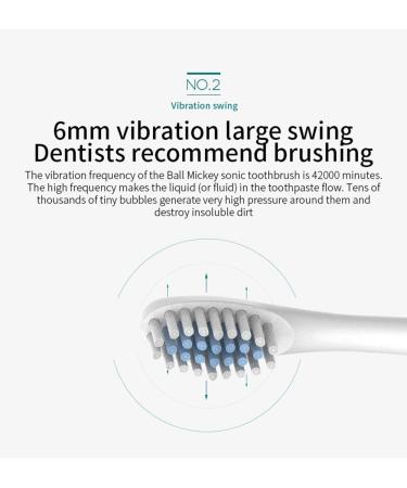 Buy MQX-3 Sonic Electric Toothbrush - 4 Brush Heads 6 Modes USB Rechargeable 60 Days Battery Powerful 42000 VPM Motor for Adults & Kids - Fast International Shipping - Buy Online on GoSupps.com