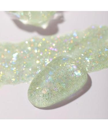 8ml Varnish Lacquer Flash Reflective Sequins Nail Art Gel Nail Polish Gel Broken Diamond Glitter Gel Phototherapy Glue - (Color: 2)