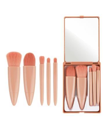 Travel Makeup Brushes Set Portable Make Up Brush Kit Small Complete Function Cosmetic Brushes Set for Foundation Powder Blush