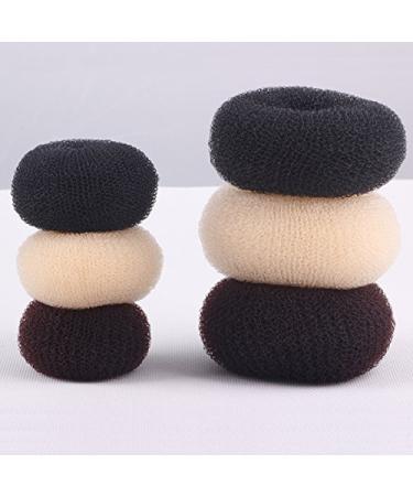 Demarkt Brown Knot Ring Hair Donut Pillow - 3 Piece Hair Bun Maker for Effortless Updos - Buy Online on GoSupps.com