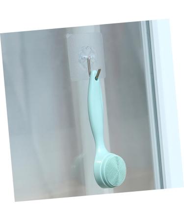 minkissy 1 Set Cleansing Brush Facial Exfoliator Brush Pore Facial Scrub Brush Removing Blackhead Brush Facial Brush Face Brush Applicator Face Scrubber Cleaning Silica Gel Handle Manual Green 15X4.5cm - Buy Online on GoSupps.com