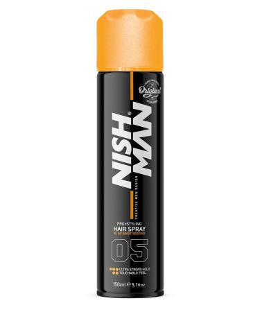 Hair Styling Spray | 24 HR Frizz Control | Ultra Strong Hold | Touchable Feel | No Crunch or Stiffness | Humidity Resistant | Sweat Proof | Voluminous Hair | 150 ML Nautral