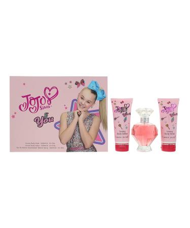 JoJo Siwa Be You - Gift Set With 100ml EDP Spray 100ml Body Wash and 100ml Body Lotion