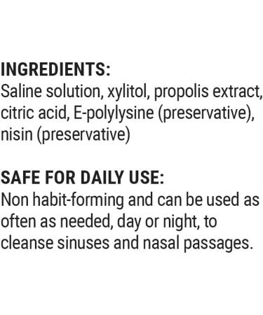 Beekeeper's Naturals Nasal Rinse Spray with Propolis, Xylitol & Saline - 1 fl oz - Clears Nasal Congestion and Moisturizes Sinus Canal - Pack of 1 - Buy Online on GoSupps.com