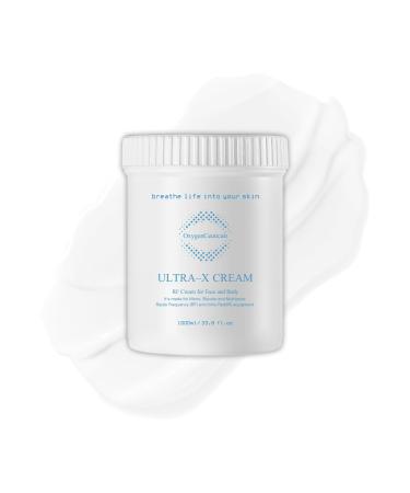 OxygenCeuticals Ultra X Cream RF Conductive Cream Hydrating Face and Body Massage Cream for All Skin Types (1000ml/33.8 oz)