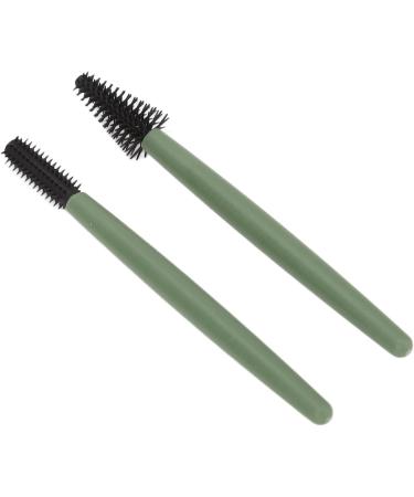 Verdant Touch Makeup Brush Silicone Eyelash Brush Set Portable Mascara Brush Reusable Makeup Brush with Washable Dustproof Box Green - Buy Online on GoSupps.com