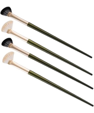 Baluue 8 Pcs Nose Shadow Brush Angled Eye Shadow Brush Eyeshadow Contour Brush Cosmetic Brush Wooden Handle - Buy Online on GoSupps.com