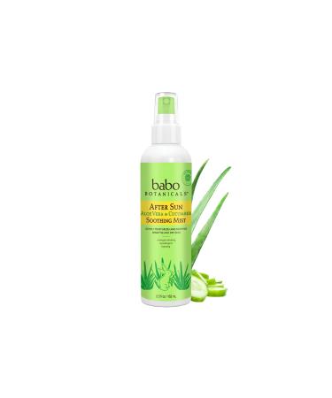 Babo Botanicals After Sun Soothing Mist with Organic Aloe Vera & Cucumber - For Face  Body & Sensitive Skin - EWG Verified  Alcohol-Free & No-added Fragrance - 8 oz.