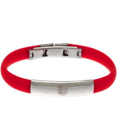 England Football Gifts - FA Crest Stainless Steel & Rubber Bracelet | 200 Month Silicone Bracelet - Buy Online on GoSupps.com
