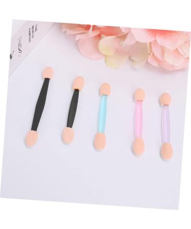 FOMIYES 50 Pcs Double Sided Makeup Brush Dual Sided Eyeshadow Brush Cosmetic Eye Shadow Stick Set Size 1 Black - Buy Online on GoSupps.com