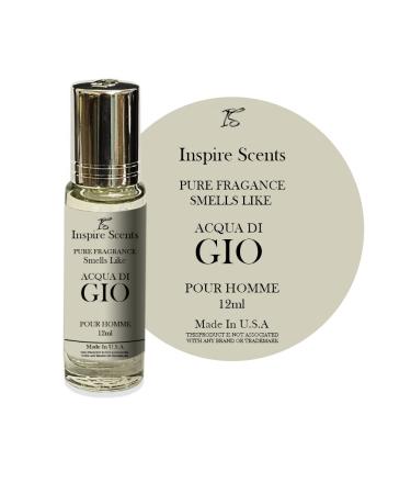Fragrance Perfume Oils Acqua Di Geo Cologne Roll On Body Oil for Men (Pack of 1) 1.0 Fl Oz