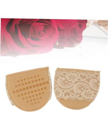 6 Pairs High Heel Shoe Pads - Comfortable Half Insole Forefoot Pads in Khaki - Buy Online on GoSupps.com