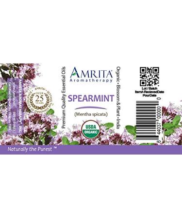 Organic Spearmint Essential Oil 100% Pure Undiluted Mentha spicata Therapeutic Grade Premium Quality Aromatherapy Oil Tested & Verified 60ML Spearmint 60ML (2 Fl. Oz) - Buy Online on GoSupps.com