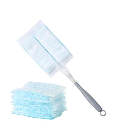 11PCS/Set Duster Refill Heads Fluffy Duster Refill Disposable Duster Refill Hand Duster Refill Replacement Duster Head with 10refills 1handle for Cleaning