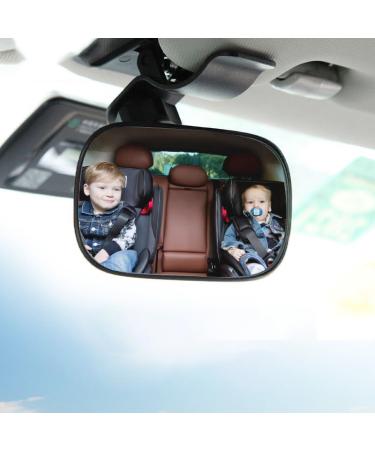 Back seat mirror for babies in the car 360 swiveling baby car mirror car seat rear-view mirror with clip frosted car back mirror mirror car baby for most car