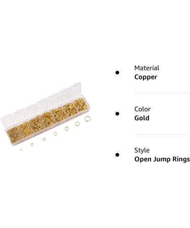 LANBEIDE 2296Pcs Gold Plated Jump Rings Box Set for Necklace Repair - 3mm to 10mm Jewelry Connectors and Chain Links - Buy Online on GoSupps.com