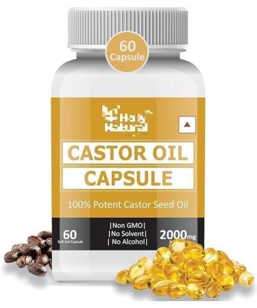 Castor oil Capsules - 60 Softgel Capsule