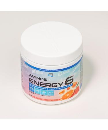 Amino+Energy6-6-Hour Energy Supplement with Amino Acids Vitamins Minerals and Stimulants - Boost Focus and Energy - (Tropical Orange) - Buy Online on GoSupps.com