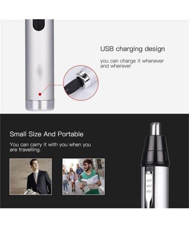 Professional Ear and Nose Hair Trimmer - Painless Dual Edge Clippers for Men & Women - IPX7 Waterproof & Easy Cleansing - Buy Online on GoSupps.com