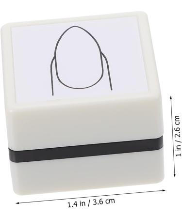 DOITOOL Nail Practice Stamp Manicure Stamper Practice Stamper Nail Art Painting Stamper Manicure Art Stamper Tool Manicure Practice Tool Nail Art Supply Compact Stamper Plastic Mold White 3.6x3.6cm White - Buy Online on GoSupps.com
