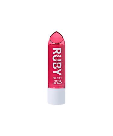 Ruby Kisses Balm Up Tinted Lip Balm - Hydrating Non-Greasy Coconut & Vitamin E Infused Lip Care - Lightweight Sheer Red Color - Buy Online on GoSupps.com