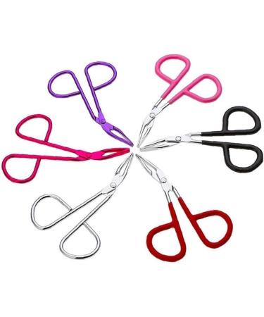 Stainless Steel Scissors Shaped Slant Tip Eyebrow Tweezer for Women - Random Color Beauty Tool - Buy Online on GoSupps.com