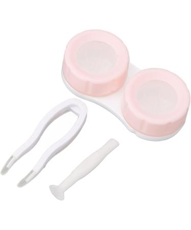 Anggrek Pink Portable Contact Lens Box Set - Complete & Eco-Friendly Storage Solution with Tweezers - Buy Online on GoSupps.com