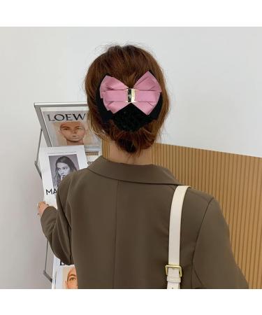 URFEDA Professional Hair Clip with Bow Women's Hair Clip Professional Hair Bun Cover Hair Clips Net Hair Net 3D Bow Bow Knot Decor Hair Clip Hair Net - Buy Online on GoSupps.com