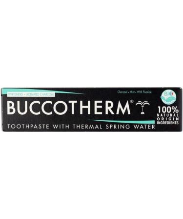 Buccotherm Toothpaste with Thermal Water Whitening - Organic Activated Charcoal 75 ml - Buy Online on GoSupps.com