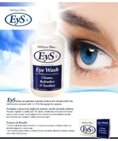 Eyes-Plus 4-oz Eye Wash - Cleans, Refreshes, Soothes | Pack of 2 - Buy Online on GoSupps.com