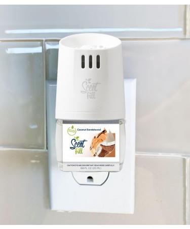 Coconut Sandalwood Air Freshener | Scent Fill Plug-in + 2 Oil Refills - International Shipping - Buy Online on GoSupps.com