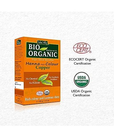 Indus Valley Couleur de cheveux au henn - 100% pur et naturel (copper brown) - Buy Online on GoSupps.com