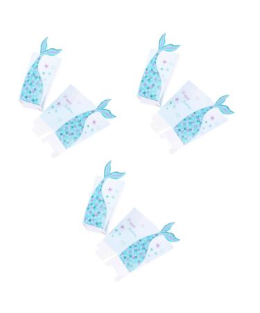 jojofuny 36 Pcs Popcorn Containers Mermaid Gift Bags Mermaid Party Treat Bags Mermaid Party Bags Paper Popcorn Bags Popcorn Bucket Mermaid Party Favor Bags Children's Cardboard