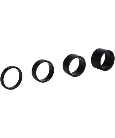 Dioche 4Pcs Aluminum Alloy Bike Headset Spacer Set - 5mm/10mm/15mm/20mm Black - Buy Online on GoSupps.com