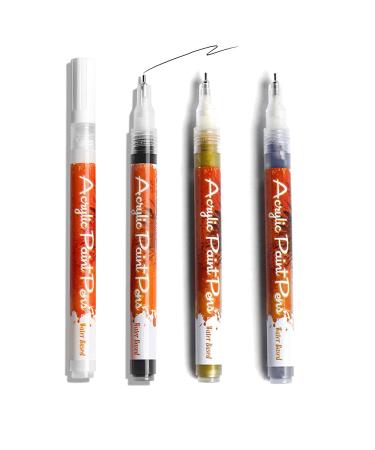 Nailart Painting Pen waterproof Nailart graffiti pen gel nail liner polish pen uv led painting gel polish set for 3D nailart DIY Nail Design Pull Line Pen Nail Drawing Pen (4PCs)