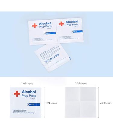 100 Pcs 75% Alcohol Prep Pads | Individually Wrapped Alcohol Gauze Pads | 6 x 6cm Alcohol Cotton Slices - Buy Online on GoSupps.com