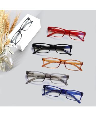 Buy Multicolor 2.5x Reading Glasses - Anti Eyestrain Blue Light Blocking for Men & Women | International Shipping Available - Buy Online on GoSupps.com