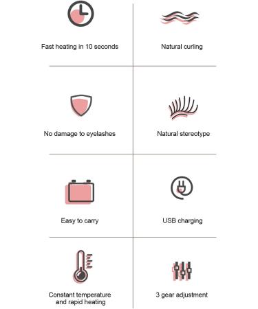 Electric Heating Eyelash Curler Portable Long Lasting Eyelash Curling Tool for Gorgeous Eyelashes (Black) - Buy Online on GoSupps.com