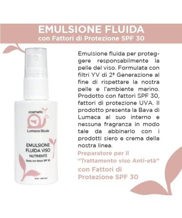 Face protection with snail slime nourishing spray with SPF 30 factors - 50ML UVA protection factors - Buy Online on GoSupps.com