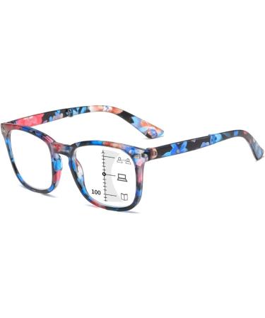 Buy Iynwbjts Collapsible Multifocus Anti-Blue Light Glasses for Women - Purple Frame Zoom Reading & Retro Design Size 3.00 - Buy Online on GoSupps.com