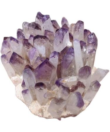 Amethyst Crystals 1pcs Purple Quartz Crystal Cluster Crystal Specimen Amethyst Cluster JIZTGEDM (Size : 300-400g) - Buy Online on GoSupps.com