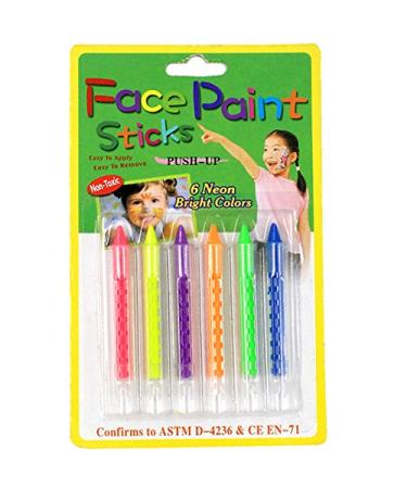 Fantasy Time 6 Set Fairy Tale Coloring Pins | Fluorescent Face & Body Art for Halloween Carnival & Parties - Buy Online on GoSupps.com