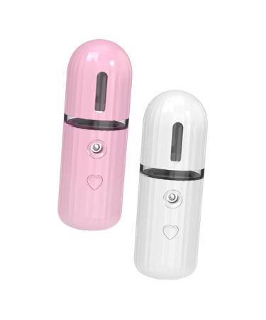 FOMIYES 2pcs Moisturizing Sprayer Travel Clothes Steamer Usb Face Handy Sprayer Durable Facial Mister Mini